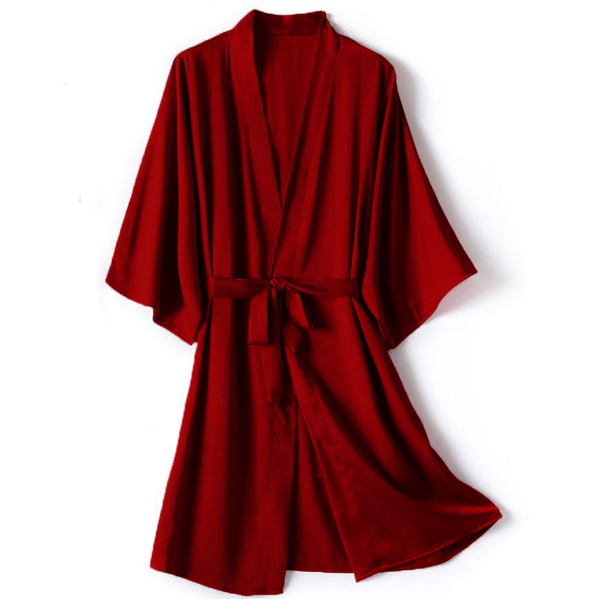 SILK ADJUSTABLE ROBE FOR WOMEN