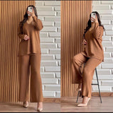 WINTER V NECK STYLE 2 PCS OUTFIT