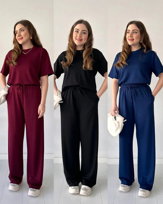 2 PCS HALF SLEEVES TRACKSUIT