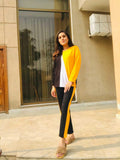 YELLOW V FULL SLEEVES TRACKSUIT