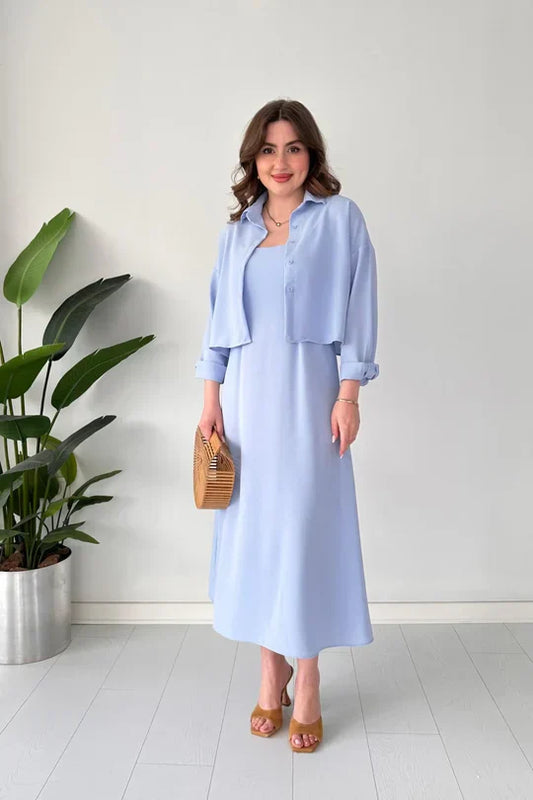 COMFORT KOREAN STYLE LONG KOTI MAXI 2 PIECE