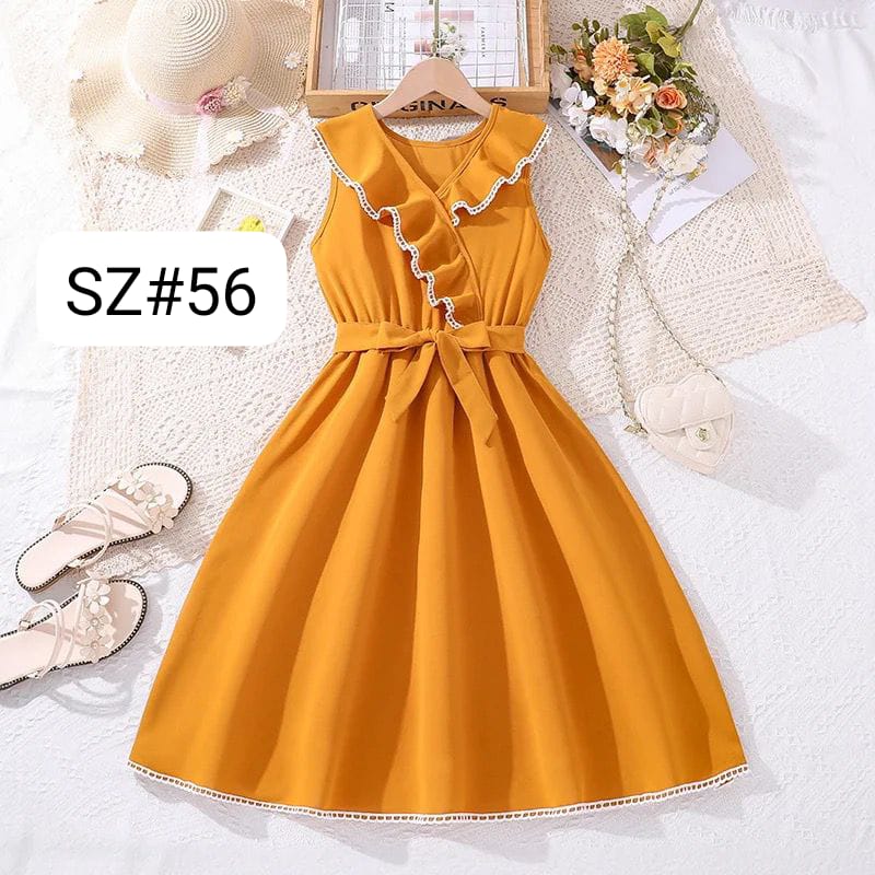 Sleeveless Style Frock For Kids