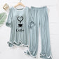 LOVE COFFEE PRINTED TRENDY LOUNGE WEAR FOR WOMEN
