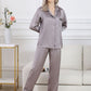 Satin Silk Button Home Wear Set