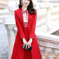 LONG BUTTON FROCK STYLE LONG COAT