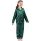 Kids Unisex Satin Silk Button Home Wear Set