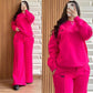 2 PCS LOGO PRINTED WINTER OUTFIT