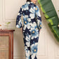 WHITE & BLUE FLOWER CO-ORD SET