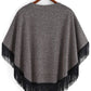 ZIP-UP STYLE SHAWL FOR WOMEN