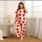 Love Printed Short Sleeves Sleepwear Set