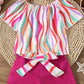 RAINBOW HALF SLEEVES KIDS SHORT SET