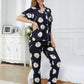 SUN FLOWER HALF SLEEVES CO-ORD SET FOR WOMEN