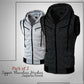 PACK OF 2 ZIPPER SLEEVELESS HOODIES JAQUETA FRONT FOR MEN WOMEN