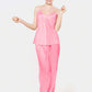 SATIN SILK CAMI PAJAMA SET FOR WOMEN