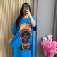 Art-inspired Drop Shoulder Maxi Tee