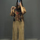luxury 2 Pcs Silk Printed Co ord Set