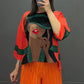 luxury 2 Pcs Silk Printed Co ord Set