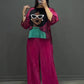 luxury 2 Pcs Silk Printed Co ord Set