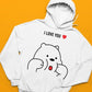 PANDA LOVE KANGROO HOODIE
