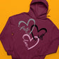 TRIO HEART KANGROO HOODIE