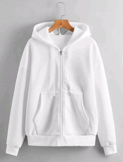 PLAIN ZIPPER HODDIE FOR UNISEX ( MEN & WOMEN )