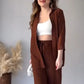 2 PIECES STYLISH BUTTON CO-ORD SET