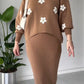 BloomFit Ribbed Bodycon With Floral Top