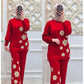 Winter Side Flower printed Set