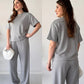 2 Pcs Half Sleeves Trouser Set