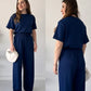 2 Pcs Half Sleeves Trouser Set