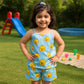 CUTE DUCK KIDS SHORT SET