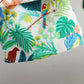 2pcs Tropical Leaf & Animal Print Shirt & Short Set