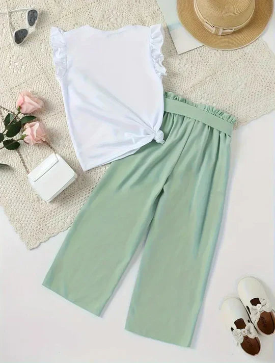 GREEN HEART TOP & PANTS