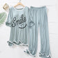 SMILE PRINTED TRENDY LOUNGE WEAR FOR WOMEN