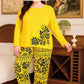 Flower Printed Pajama Set Long Sleeve Full Trousers