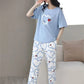 Blue Heart Printed Casual wear
