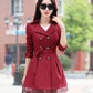 TRENCH BUTTON LACE COAT FOR WOMEN