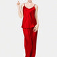 SATIN SILK CAMI PAJAMA SET FOR WOMEN
