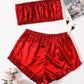 FRILL TUBE TOP & SHORT SET