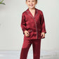 Kids Unisex Satin Silk Button Home Wear Set