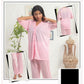 2 PCS SILK BRIDAL NIGHTWEAR SET