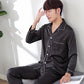 Mens Satin Silk Button Home Wear Set