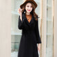 LONG BUTTON FROCK STYLE LONG COAT