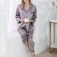 Satin Silk Button Home Wear Set