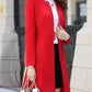 LONG BUTTON FROCK STYLE LONG COAT