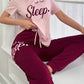 SLEEP PRINTED NIGHTWEAR SET