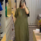 Long Loose Plain Top Tee